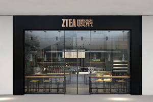 吱茶广州店加盟体验店空间设计·乐虎88国际设计