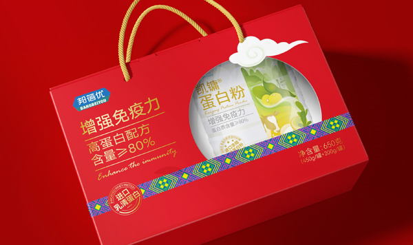 邦蓓优蛋白粉礼盒包装设计x乐虎88国际设计 